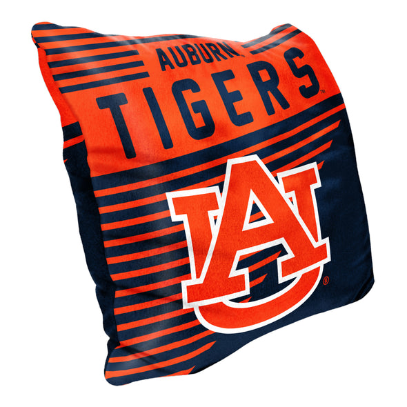 Northwest NCAA Auburn Tigers Velvet Stripes Pillow, 16"x16"