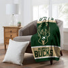 Northwest NBA Milwaukee Bucks Raschel Throw Blanket