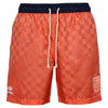 Umbro Men's Coral Studio Reversible Checkerboard Shorts, Navy/Living Coral