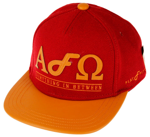 Flat Fitty Alpha Omega Buckle Back Cap Hat - 2 Colors