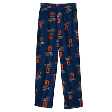 Outerstuff Detroit Tigers MLB Boys' Youth (4-20) Team Color Sleepwear Pant, Navy