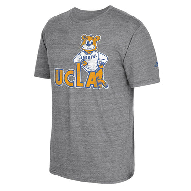 Adidas NCAA Men's UCLA Bruins Brushed Logo Tri-Blend Short Sleeve Tee