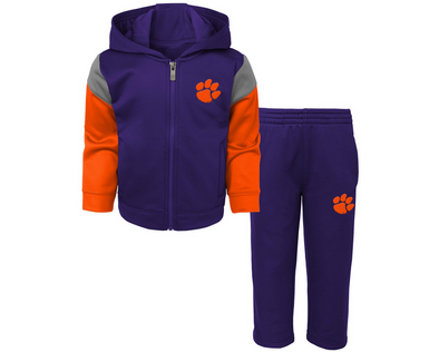Outerstuff NCAA Infants Clemson Tigers Blocker Perfect Fleece Set