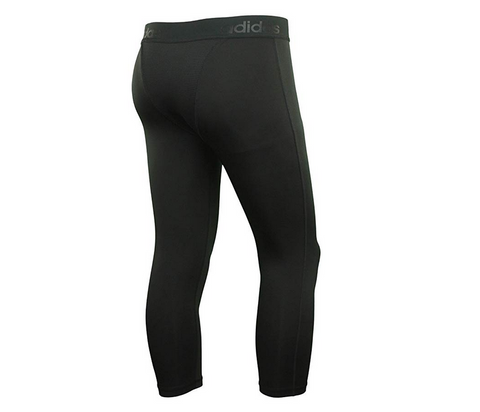 Adidas Premium Men's 3/4 Basketball Tights, Black