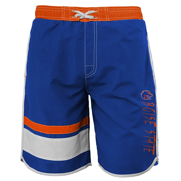 Outerstuff NCAA Youth Boise State Broncos Color Block Swim Trunks