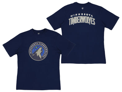 FISLL NBA Men's Minnesota Timberwolves Team Color, Name and Logo Premium T-Shirt