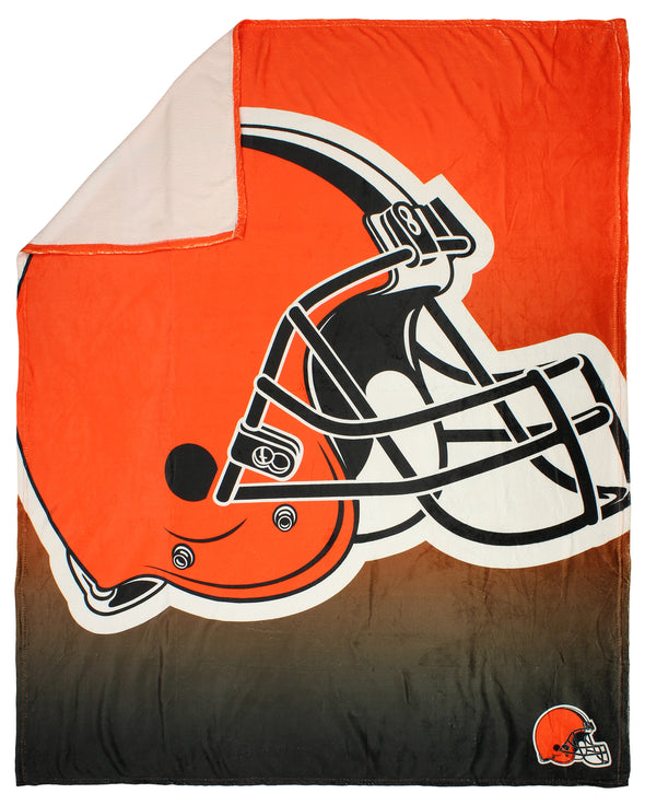 FOCO NFL Cleveland Browns Gradient Micro Raschel Throw Blanket, 50 x 60