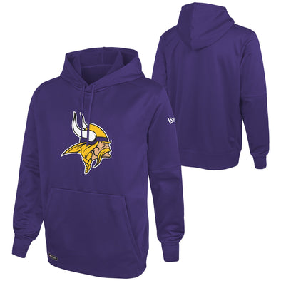 New Era Minnesota Vikings NFL Men's Stadium Logo Pullover Performance Hoodie, Purple