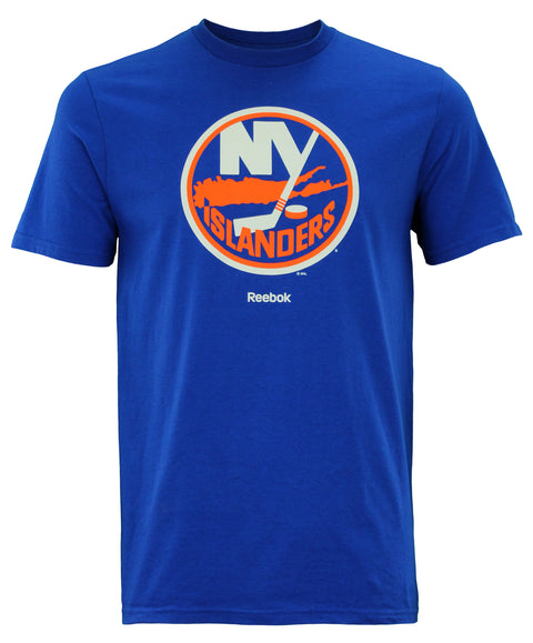 Reebok NHL Hockey Men's New York Islanders Jersey Crest Tee, Blue