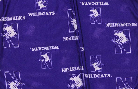 NCAA Little Boys Northwestern Wildcats Infant/Toddlers Raglan Zip-up Coverall Sleeper