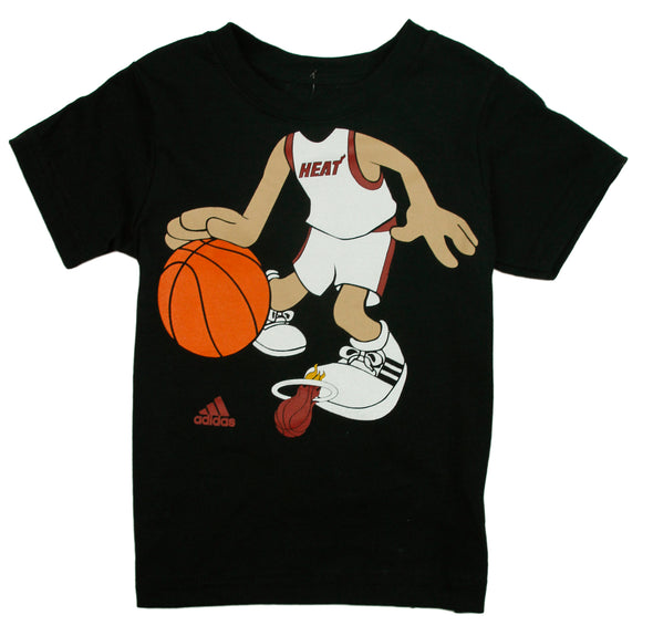 Adidas NBA Basketball Toddlers Miami Heat Dream Job Tee - Black