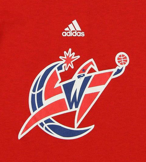Adidas NBA Toddlers Washington Wizards Team Logo Short Sleeve Tee, Red