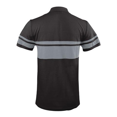 FOCO Men's NFL Las Vegas Raiders Stripe Polo Shirt