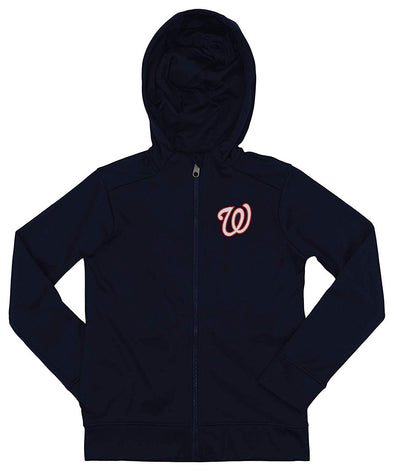 Outerstuff MLB Youth/Kids Washington Nationals Performance Full Zip Hoodie