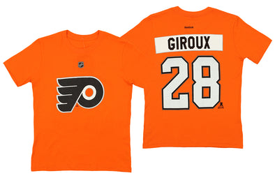 Reebok NHL Youth Philadelphia Flyers Claude Giroux #28 Player Tee Shirt, Orange