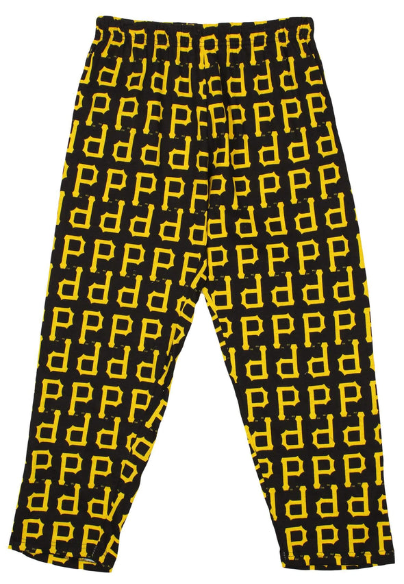 Zubaz MLB Men's Pittsburgh Pirates Big Logo Print Lounge Pants