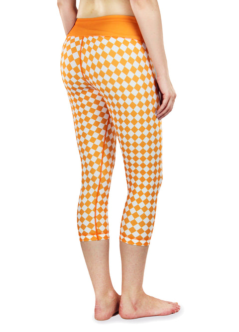 NCAA Women's Tennessee Volunteers Thematic Print Capris, Orange