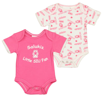 Outerstuff NCAA Infant Girl Southern Illinois Salukis Number One Fan Creeper Set