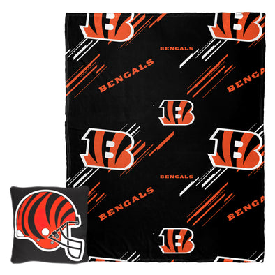 Northwest NFL Cincinnati Bengals Slashed Pillow and Throw Blanket Set