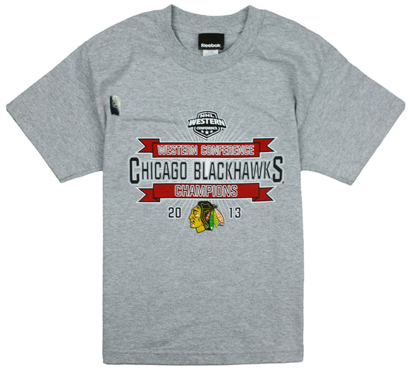Reebok NHL Youth Chicago Blackhawks 2013 Western Conference Champions T-Shirt