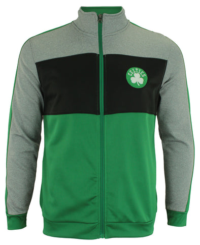 OuterStuff NBA Youth Boston Celtics Performance Full Zip Stripe Jacket