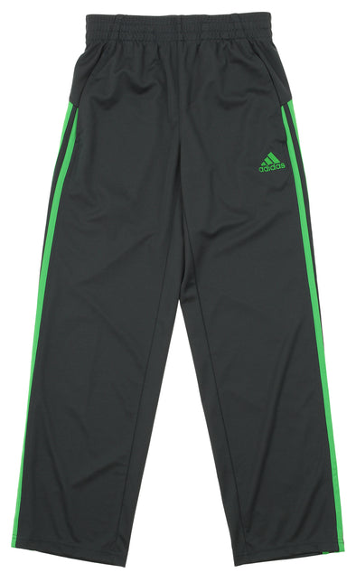 Adidas Youth Loose Core Athletic Pants, Grey / Lime Green