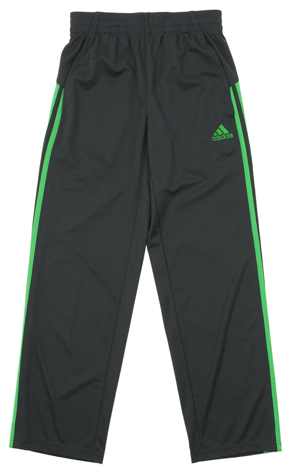 Adidas Youth Loose Core Athletic Pants, Grey / Lime Green