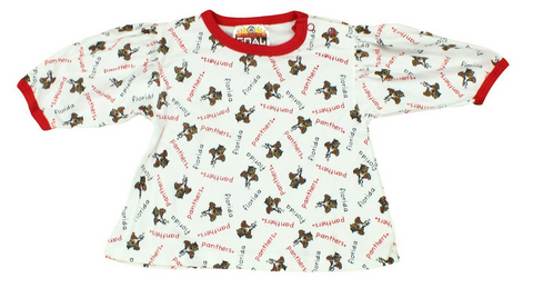 NHL Infant Florida Panthers Top and Diaper Cover Set, White & Red