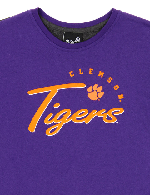 Outerstuff NCAA Youth Girls (7-16) Clemson Tigers In The Mix Long Sleeve Crew Top