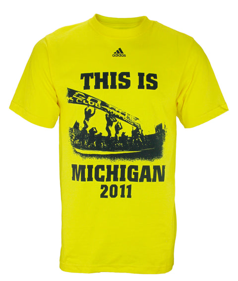 Adidas NCAA Men's UofM Michigan Wolverines 2011 Football Home Schedule T-Shirt