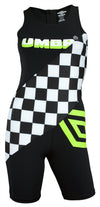 Umbro Women's Mix N Match Checkered Unitard, Black/White