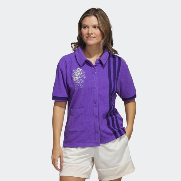 Adidas Women's Hoop York City Shooting Shirt, Purple Rush