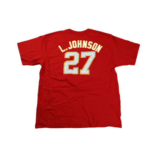 Reebok NFL Kansas City Chiefs L. Johnson #27 Short Sleeve Tee Shirt