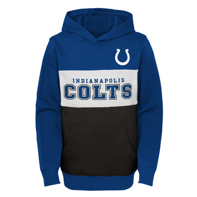 Outerstuff NFL Youth (4-18) Indianapolis Colts Top Color Blocked Fleece Pullover Hoodie