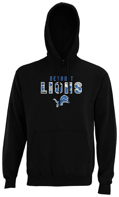 Zubaz NFL Men's Detriot Lions Camo Block Logo Hoodie