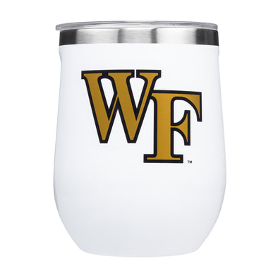 Corkcicle NCAA 12oz Wake Forest Demon Deacons Triple Insulated Stainless Steel Wine Glass