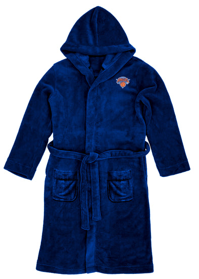 Northwest NBA Men's New York Knicks Hooded Silk Touch Robe, 26" x 47"