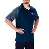 Zubaz NFL Men's Denver Broncos Elevated Field Polo W/ Viper Print Accent