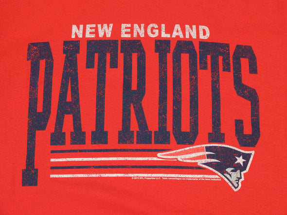 New England Patriots NFL Football Men's Fundamentals Logo T-Shirt Tee Top, Red