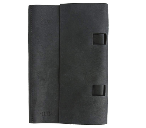 JD Fisk Men's Artisinal Notebook Case, Black