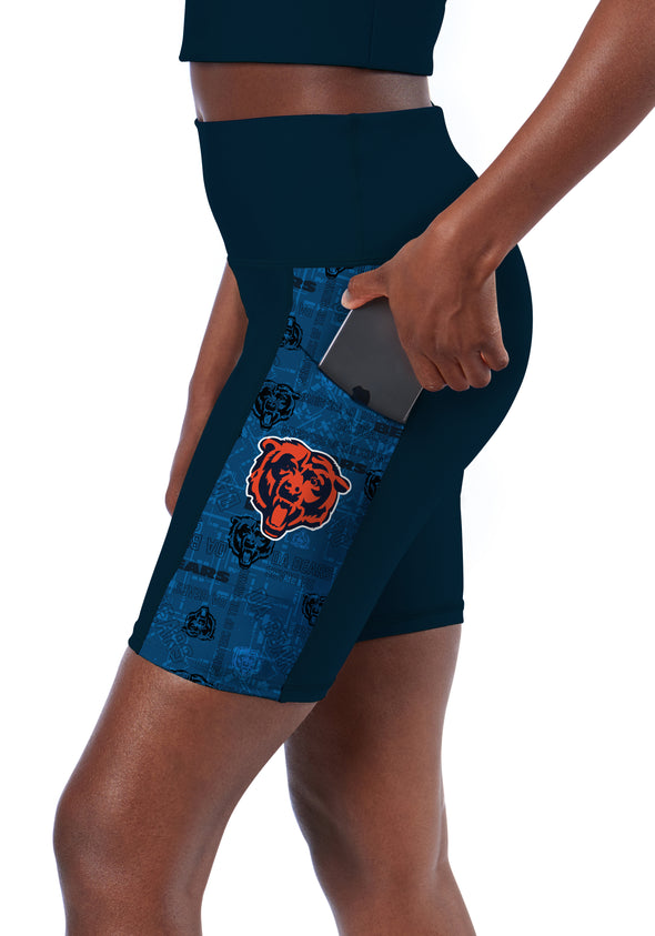 Certo By Northwest NFL Women's Chicago Bears Method Bike Shorts, Navy