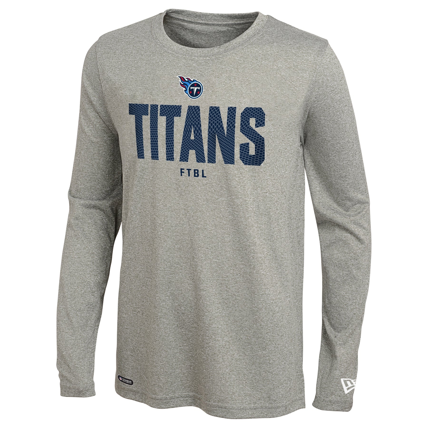 New Era NFL Men's Tennessee Titan's Dri-Tek Heathered Grey Long