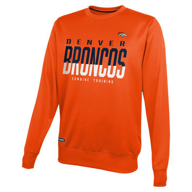Outerstuff NFL Men's Denver Broncos Pro Style Performance Fleece Sweater