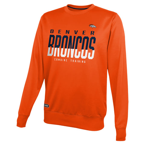 Outerstuff NFL Men's Denver Broncos Pro Style Performance Fleece Sweater