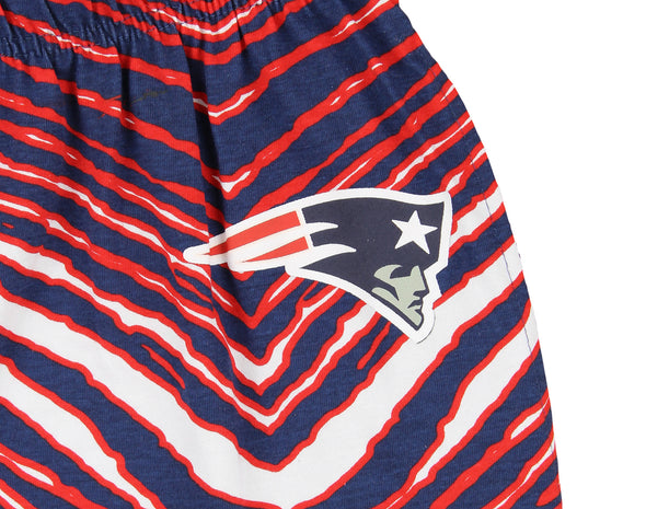 Zubaz NFL Men's New England Patriots Zebra Left Hip Logo Track Pant