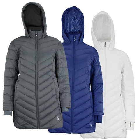 Spyder Women's Boundless Long Puffer Coat, Color Options
