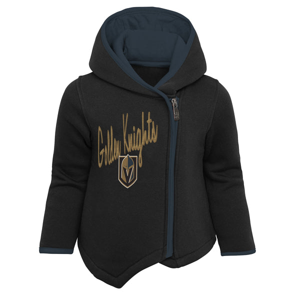 Outerstuff Vegas Golden Knights NHL Girl's Kids (4-6X) All Game Fleece Hoodie & Pant Set, Black