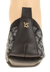 Yosi Samra Women's Samara Quilted Denim, Black