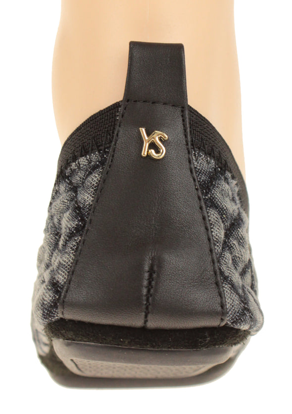 Yosi Samra Women's Samara Quilted Denim, Black