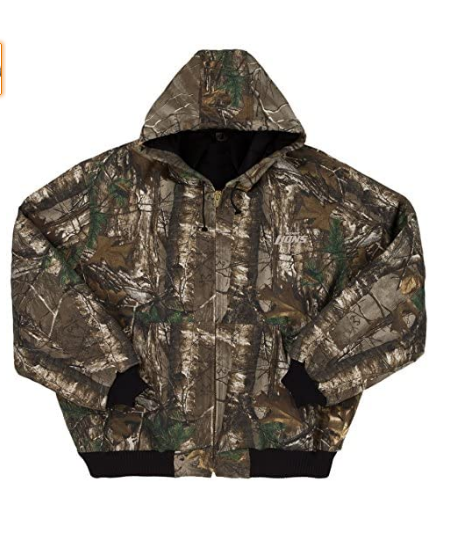 Dunbrooke Apparel NFL Men's Detroit Lions Real Tree Camo Canvas Heavy Jacket